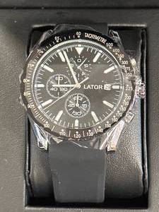 lot 33 image: New Lator Calibre Premium Chrono Watch $761 Retail