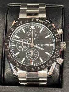 lot 35 image: New Lator Calibre L2842 Chrono Watch $823 Retail