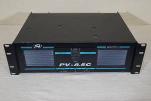 lot 6 image: Peavey PV-8.5C 1100 Watt Rack Mount Power Amplifier - BAD CHANNEL