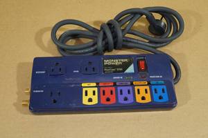 lot 24 image: Monster Power HT800 Home Theatre Power Center Surge Protector