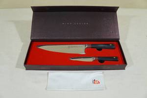 lot 60 image: Tuo Cutlery Ring D Series DamAscus Steel Cutlery Set - Chef, Paring