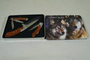 lot 93 image: Timber Wolf 3 Knife Collector Set