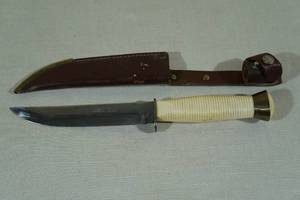 lot 101 image: Vintage Richartz Whale Solingen Germany Fixed Blade Knife