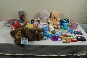 lot 124 image: Assorted Toys - Disney, Barbie, Mountie Dolls