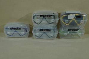 lot 246 image: 5 Cressi Snorkel Masks