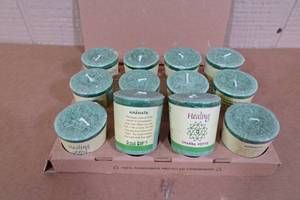 lot 155 image: 12 Aloha Bay Votive Candles -Healing Chakra