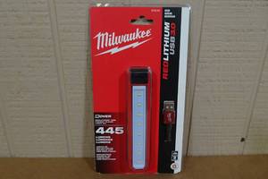 lot 180 image: Milwaukee Red Lithium USB Pocket Flood Light Kit