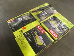 RYOBI 7 in. 4.8 Amp Tabletop Tile Saw, Customer return, Review all pictures
