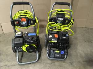 RYOBI 3200 PSI 2.3 GPM Cold Water 196 cc Kohler Gas Pressure Washer, Lot of 2, Customer return, Review all pictures