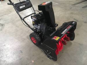 Legend Force 26 in. Two-Stage Gas Snow Blower with Electric Start, in working condition light damage Customer return, Review all pictures