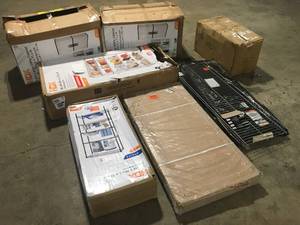 Mix Lot of Shelving,Storage Cabinets open box various models and conditions Customer returns, review all pictures