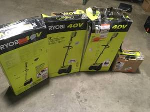 RYOBI 40V 12 in. Cordless Electric Snow Shovel, Lot of 3, Customer returns, Review all pictures