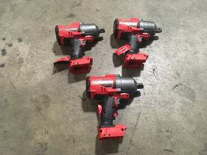 Lot of M18 FUEL ONE-KEY 18V Lithium-Ion Brushless Cordless 34 in. Impact Wrench (Tool-Only) open box  Customer returns, Review all pictures