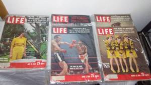 Life Magazines (5)  March April May 1958.