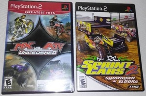 2 PS2 Games MX Vs. ATV And Sprint Cars