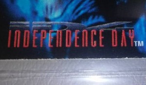 Independence Day Movie Trading Cards In Binder.