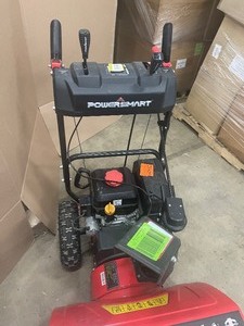 lot 6 image: Powersmart 24 in. 212cc 2-Stage Electric Start Gas Snow Blower open box in working condition customer return review pictures