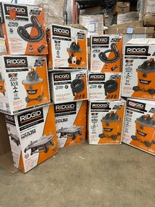 lot 16 image: Lot of Assorted Ridgid tools and accesories various models and conditions customer returns see pictures