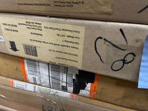 lot 28 image: Lot of 2 NewAge Products VersaRac 42 in. H  48 in. W  96 in. D Adjustable Height Garage Ceiling Mounted Storage Unit in Grav w12-Piece Hooks open box customer returns