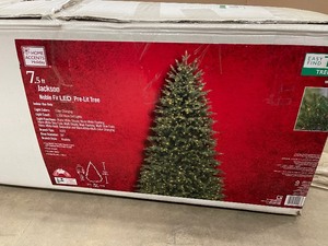 lot 21 image: Home Accents Holiday 7.5 Ft Open box Customer return review pictures
