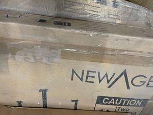 lot 27 image: Lot of 2 NewAge Products VersaRac Gray Adjustable Steel Overhead Garage Storage Rack (48 in W x 96 in D)