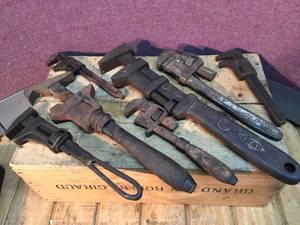 Vintage Adjustable Pipe Wrenches