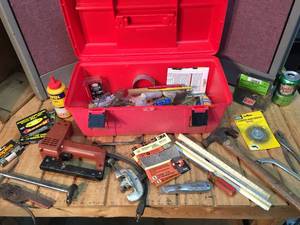 Red Toolbox with Tools
