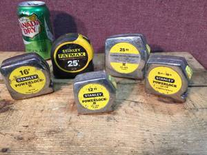 5 Stanley Tape Measures