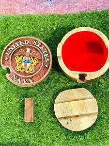 New United States Navy Locking Wood Box