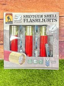 New 3 Pack Shotgun Shell Flashlights
