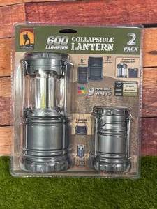 New 2 Pack Collapsible Lantern Set