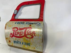 Pepsi Cola Metal Truck Door 18 Inches Tall