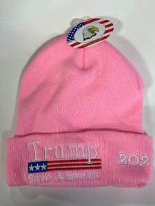 New Pink Trump 2024 Save America Winter Hat