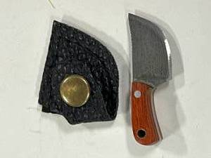 Miniature Full Tang Damascus Knife