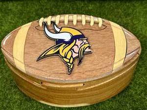 Minnesota Vikings Wood Locking Box 6 � Inch Wide