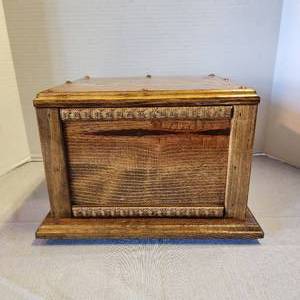 Beautiful Handcrafted Wooden Animal Urn - 1