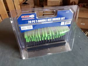 lot 42 image: 20 Piece T Handle Hex Driver Set