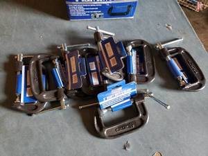 lot 43 image: Lot of 8, 3 C Clamps