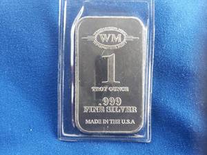lot 20 image: Westminster Mint .999 1 Troy Ounce Silver