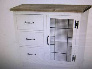 lot 2 image: Baxton Studio Faron 3-Drawer Cabine...