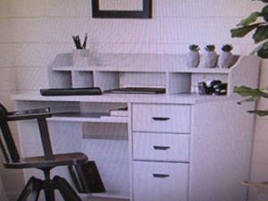 lot 48 image: South Shore Versa Computer Desk wit...