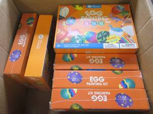 lot 110 image: 9 new egg painting kits ...