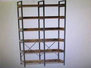 lot 136 image: Seventable Bookshelf 6 Tier with 4 ...
