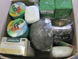 lot 147 image: box of new gardening items...
