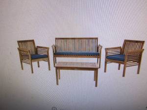 lot 52 image: Safavieh Carson 4-Pc. Outdoor Patio...