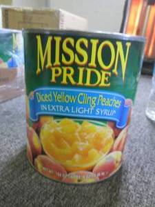 lot 180 image: 66lb cans of diced yellow cling pe...