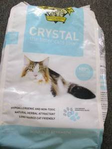 lot 184 image: bag of crystal the cat litter cats ...