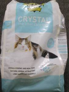 lot 186 image: bag of crystal the cat litter cats ...