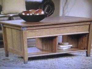lot 79 image: Sauder Carson Forge Lift-Top Coffee...