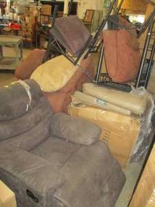 lot 239 image: Pallet of chairs and more all need ...